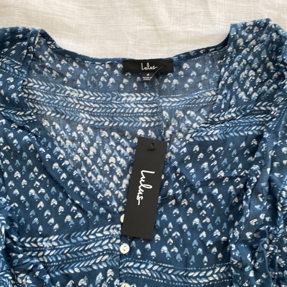 Lulu’s Boho Button up blouse - Picture 3 of 3